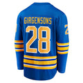 B.Sabres #28 Zemgus Girgensons Supporters Branded Home Breakaway Player Jersey Royal Stitched American Hockey Jerseys