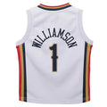 NO.Pelicans #1 Zion Williamson Infant 2021-22 City Edition Replica Jersey  City Edition White Stitched American Basketball Jersey