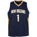 NO.Pelicans #1 Zion Williamson Pelicans Swingman Jersey  Icon Edition Navy Stitched American Basketball Jersey