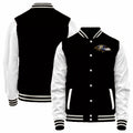 Custom B.Ravens Black-White Bomber Full-Snap Varsity Letterman Jacket