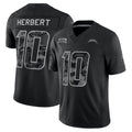 Reast LA.Chargers #10 Justin Herbert Player Black Limited 2026 Salute to Service Home Game Stitched Jerseys
