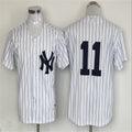 New York Yankees #11 White Home Replica Player Name Jersey Baseball Jerseys
