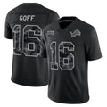 Reast D.Lions #16 Jared Goff Player Black Limited 2026 Salute to Service Home Game Stitched Jerseys