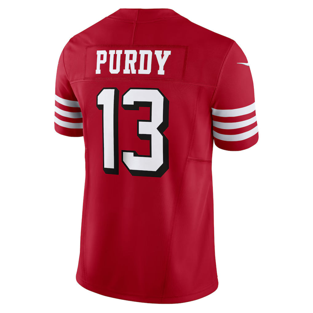 SF.49ers #13 Brock Purdy Scarlet Vapor F.U.S.E. Limited Jersey