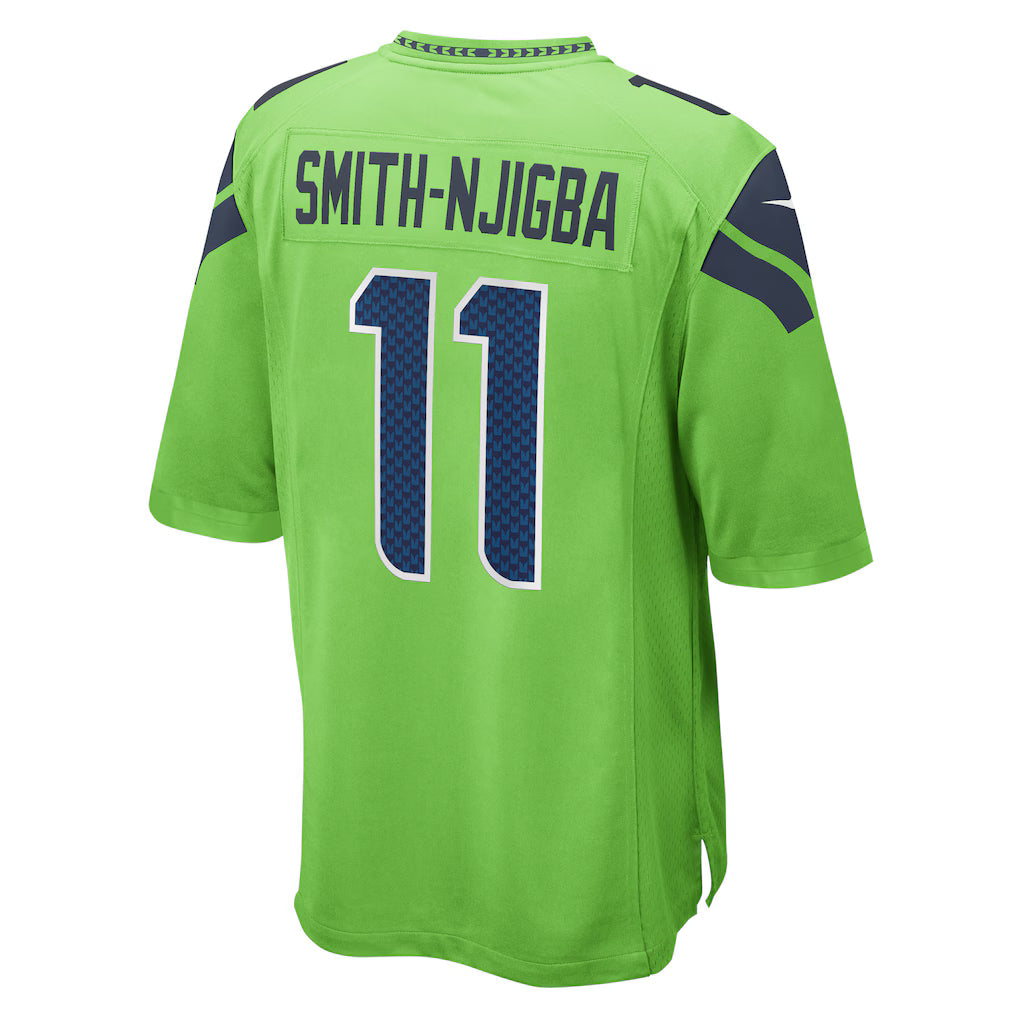 S.Seahawks #11 Jaxon Smith-Njigba Throwback Player Game Jersey - Green Stitched American Football Jerseys