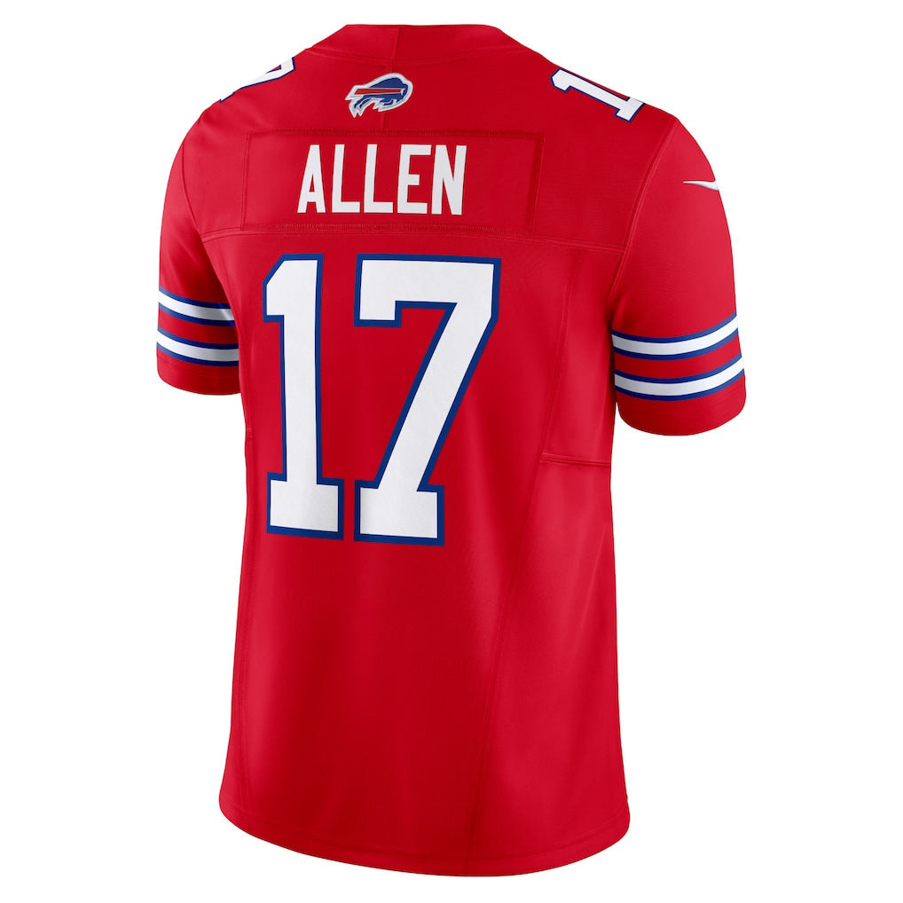 B.Bills #17 Josh Allen Red Vapor F.U.S.E. Limited Jersey