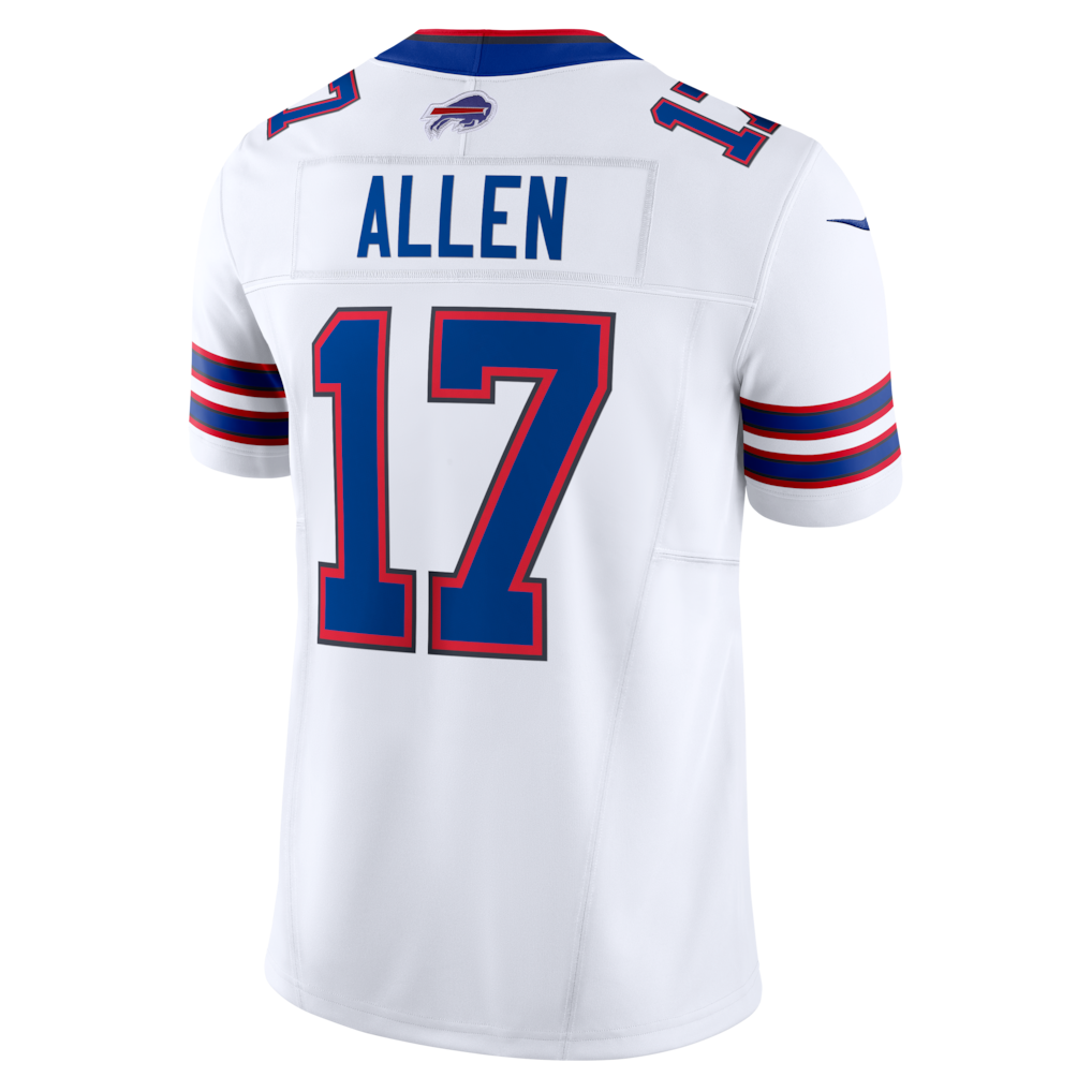 B.Bills #17 Josh Allen White Vapor F.U.S.E. Limited Jersey