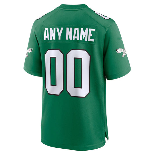 Custom P.Eagles Kelly Green Vapor F.U.S.E. Limited Jersey