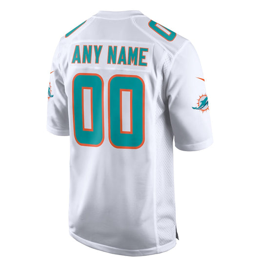 Custom M.Dolphins White Vapor F.U.S.E. Limited Jersey