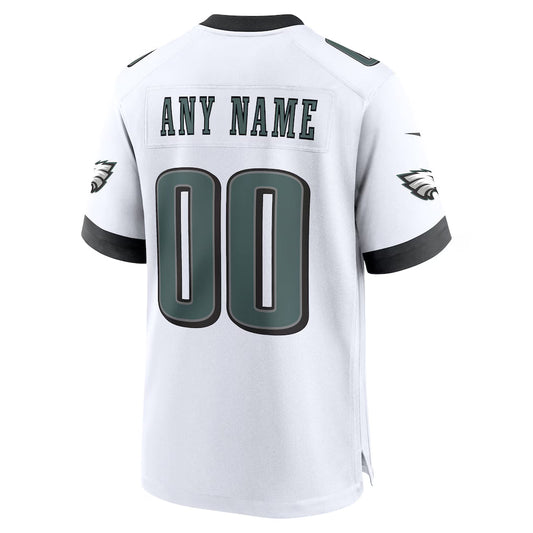 Custom P.Eagles White Vapor F.U.S.E. Limited Jersey