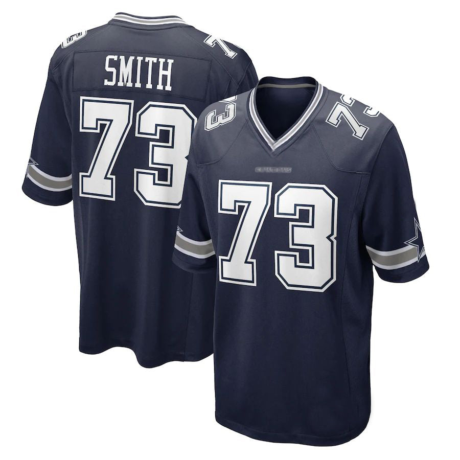 Tyler Smith Jerseys Navy D.Cowboys New Number 73  Football Jerseys